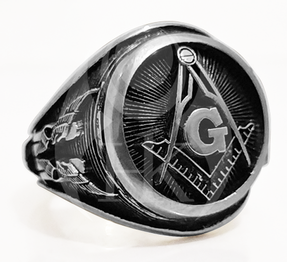 Round Masonic Ring